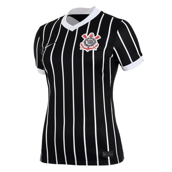 Camiseta Corinthians Paulista Replica Segunda Ropa Mujer 2020/21 Negro